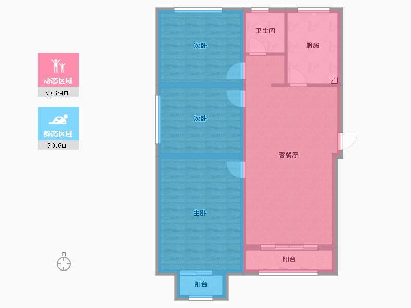 河南省-信阳市-建奇公园里-94.01-户型库-动静分区