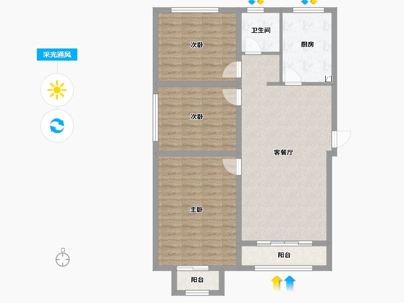 河南省-信阳市-建奇公园里-94.01-户型库-采光通风