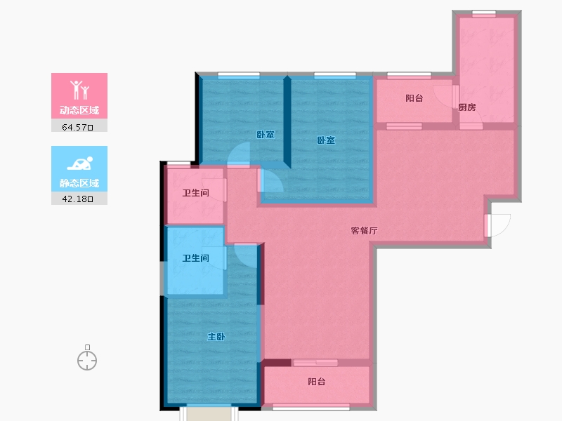 山西省-太原市-建投·祥澐府-94.04-户型库-动静分区