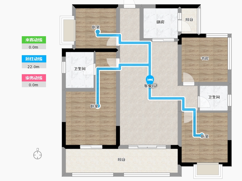 四川省-绵阳市-安州长虹世纪城珺临府-107.90-户型库-动静线