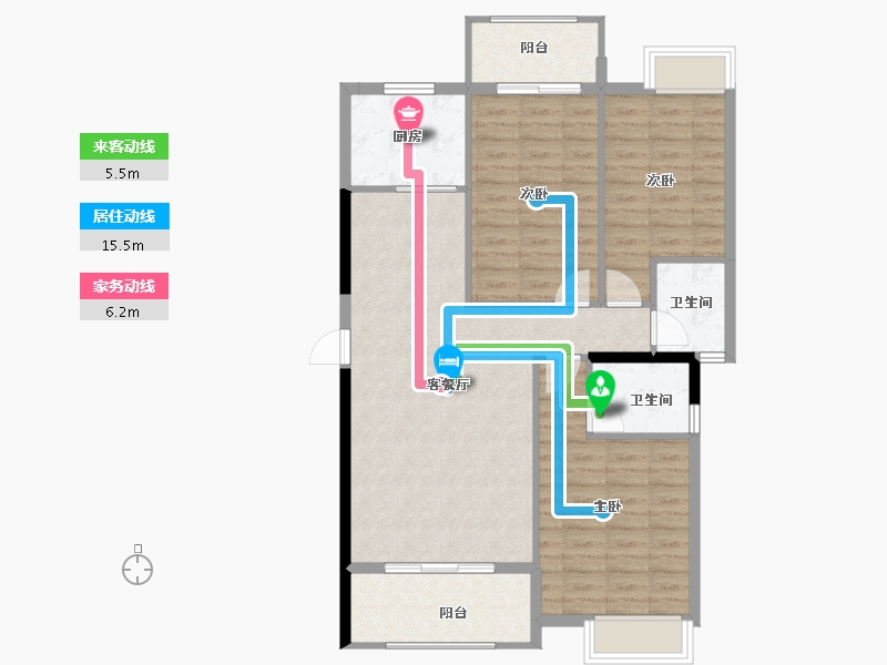 福建省-南平市-建瓯三江国际-96.78-户型库-动静线