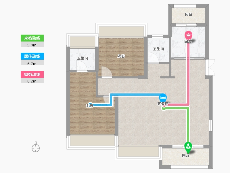 湖南省-常德市-宏祥华府-79.45-户型库-动静线