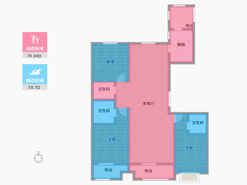 山西省-太原市-建投·祥澐府-121.06-户型库-动静分区