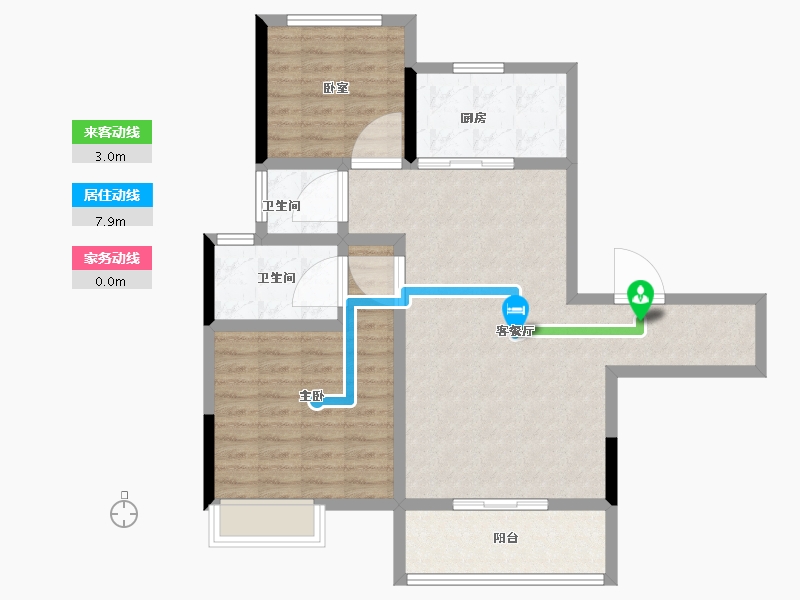 河南省-漯河市-临颍碧桂园-88.00-户型库-动静线