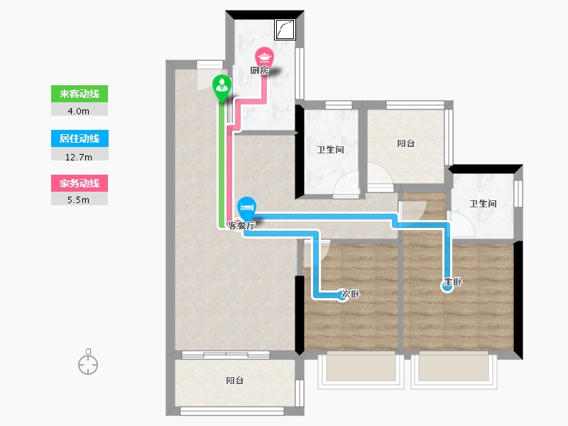 广东省-广州市-星瀚TOD-71.47-户型库-动静线