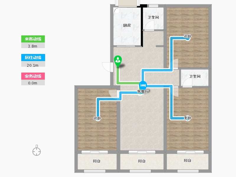 河南省-信阳市-建奇公园里-109.53-户型库-动静线