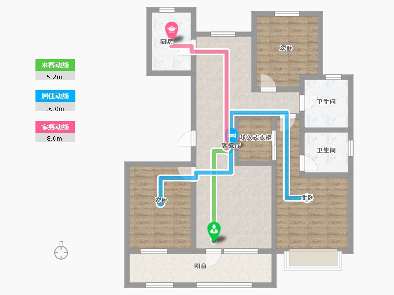 河北省-承德市-兴隆•融创城-103.16-户型库-动静线