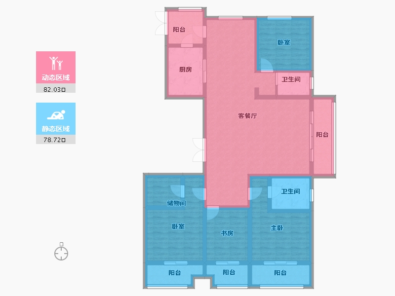 山西省-太原市-建投·祥澐府-143.13-户型库-动静分区