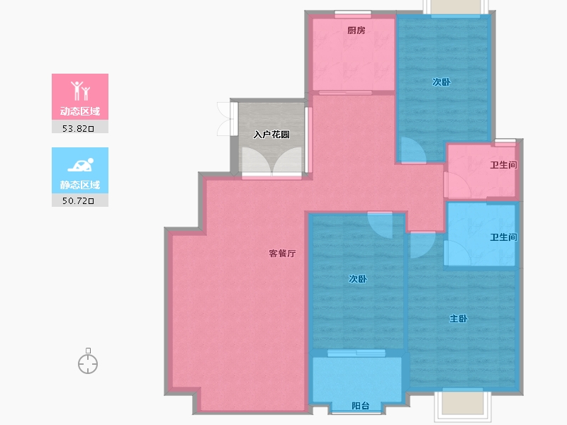 福建省-南平市-建瓯三江国际-100.06-户型库-动静分区