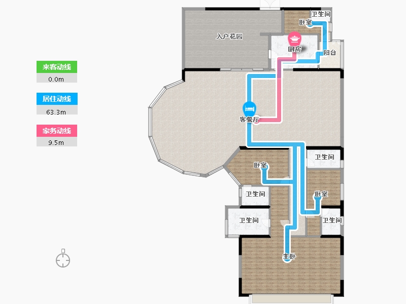 广东省-广州市-博雅首府-308.81-户型库-动静线