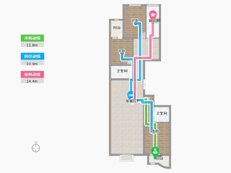 山西省-大同市-阳泉新澳城-142.05-户型库-动静线