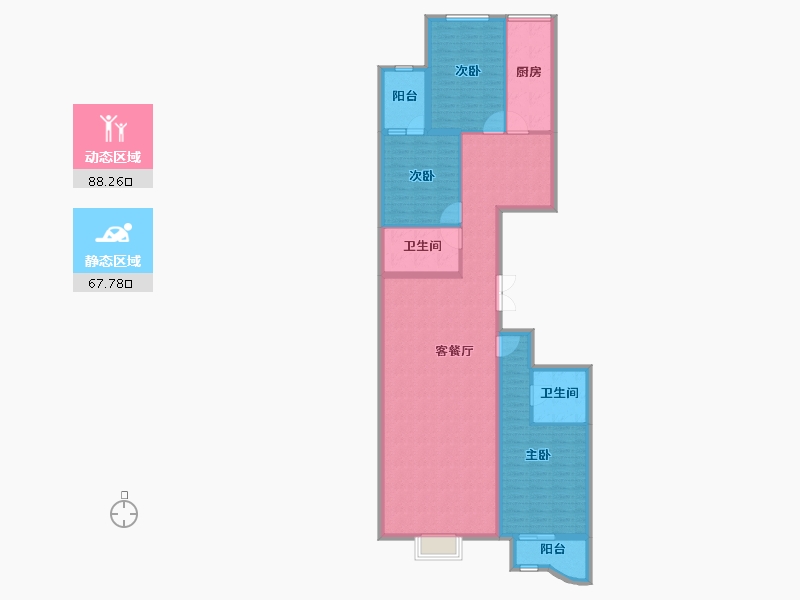 山西省-大同市-阳泉新澳城-142.05-户型库-动静分区