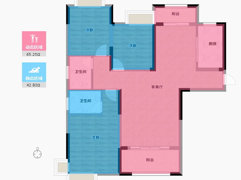 江西省-萍乡市-栗景山河-96.77-户型库-动静分区