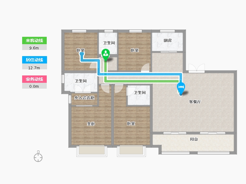 河北省-邢台市-盛世熙府大院-134.84-户型库-动静线