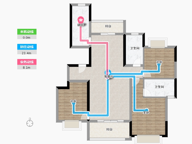 广西壮族自治区-柳州市-恒大珺睿府-108.00-户型库-动静线