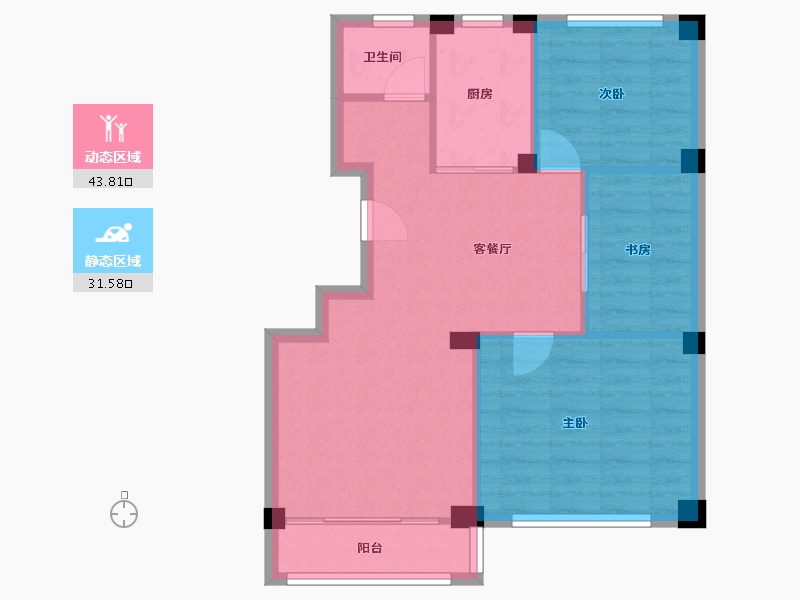 山东省-烟台市-晓龙子文学府-68.00-户型库-动静分区