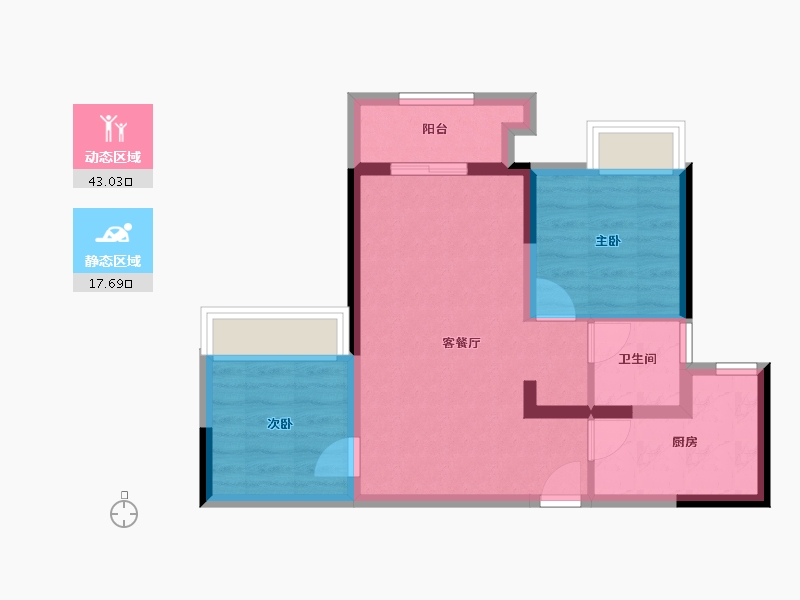 四川省-资阳市-优品道资溪学府-53.33-户型库-动静分区