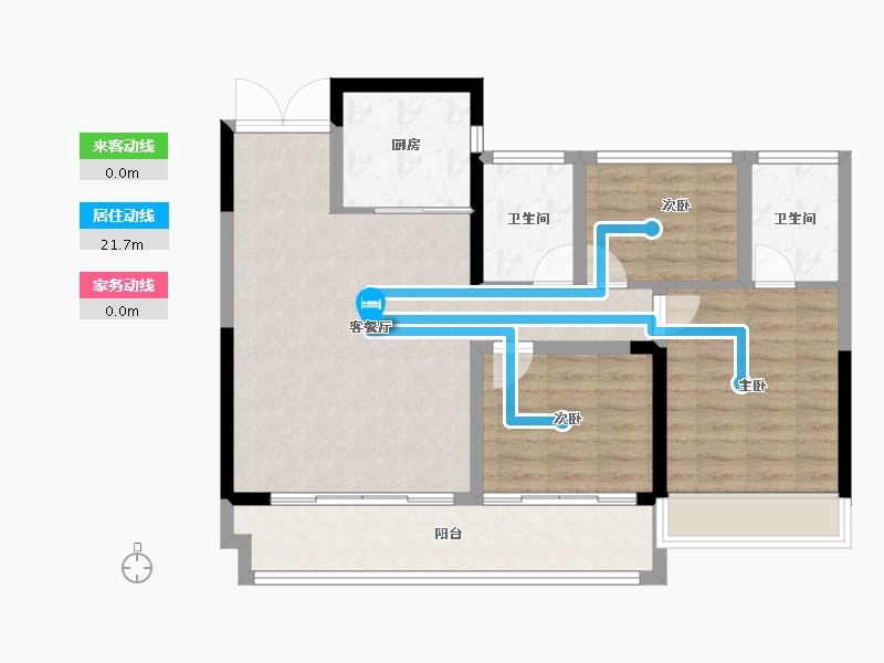 河南省-平顶山市-千田理想城-88.19-户型库-动静线