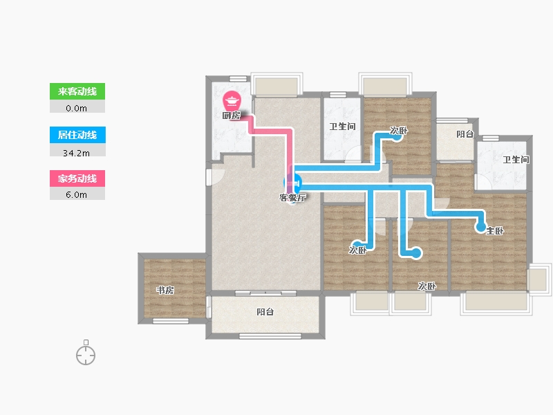 福建省-厦门市-国贸天成二期-124.80-户型库-动静线