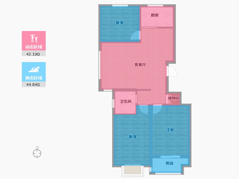 河北省-衡水市-康馨国际​-78.40-户型库-动静分区