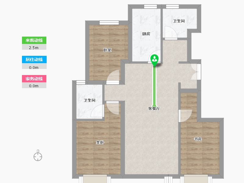 北京-北京市-中铁兴创·逸境-69.39-户型库-动静线