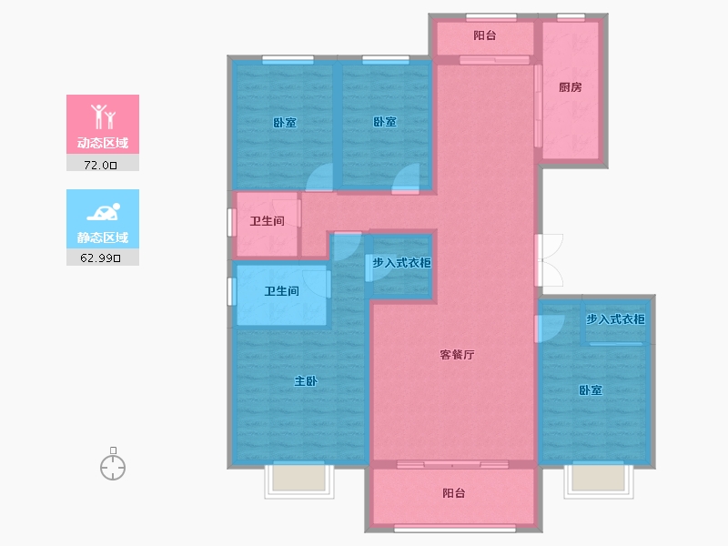 河北省-邢台市-盛世熙府大院-120.36-户型库-动静分区