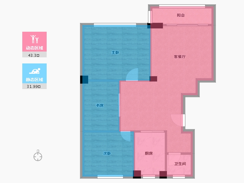 山东省-烟台市-晓龙子文学府-68.00-户型库-动静分区