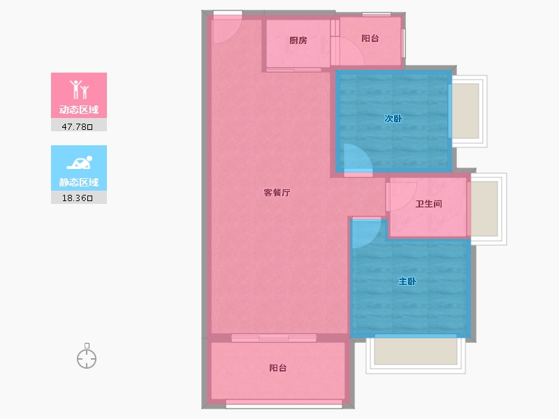 广西壮族自治区-柳州市-万兴中央城-59.28-户型库-动静分区