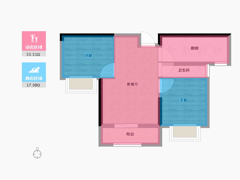 湖南省-邵阳市-欣玥城-44.92-户型库-动静分区