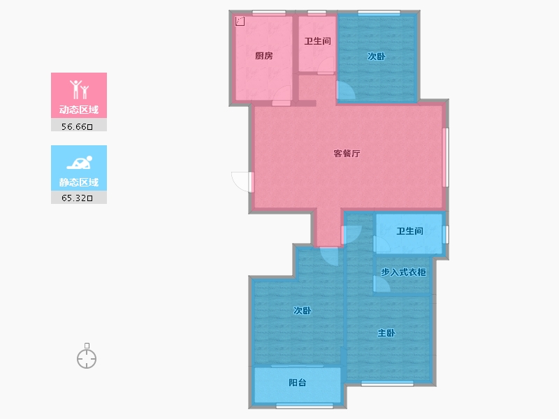 山东省-泰安市-龙湖公园里·公园里-110.09-户型库-动静分区