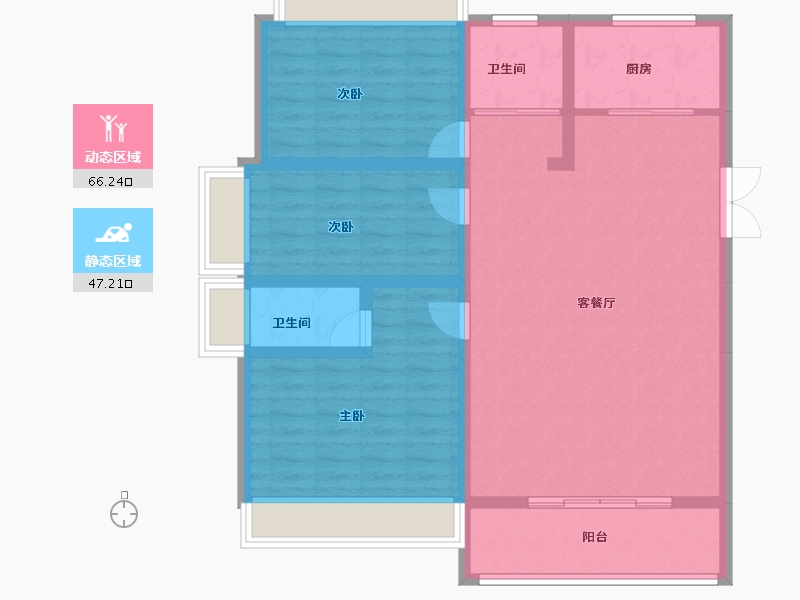 河南省-平顶山市-千田理想城-102.40-户型库-动静分区