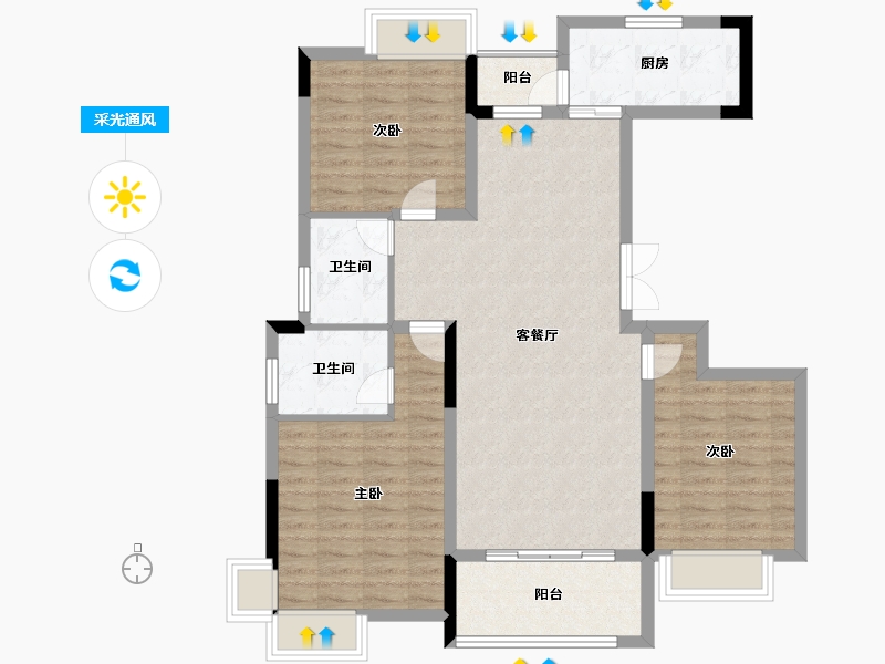 江西省-萍乡市-栗景山河-99.00-户型库-采光通风