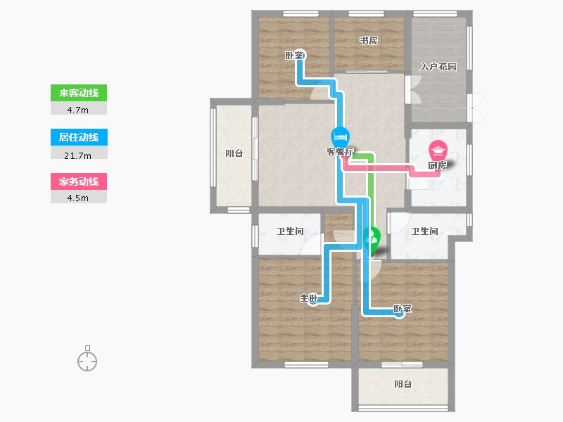 安徽省-安庆市-众阳一品-108.00-户型库-动静线