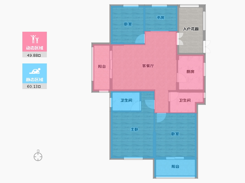 安徽省-安庆市-众阳一品-108.00-户型库-动静分区