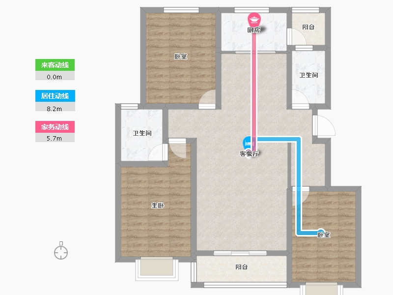 河北省-衡水市-康馨国际​-102.40-户型库-动静线