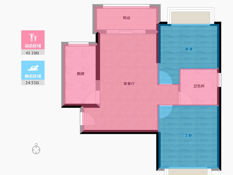 广西壮族自治区-防城港市-防城港恒大悦澜湾-60.80-户型库-动静分区