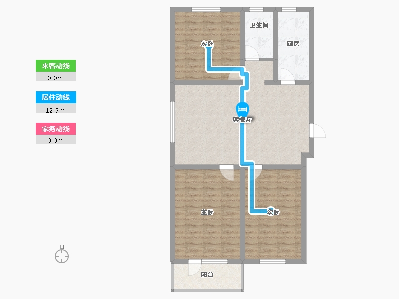 河北省-廊坊市-中远·佳成时代-90.60-户型库-动静线