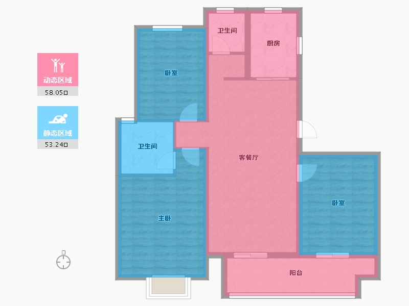 河南省-洛阳市-中成颐尚苑-100.00-户型库-动静分区