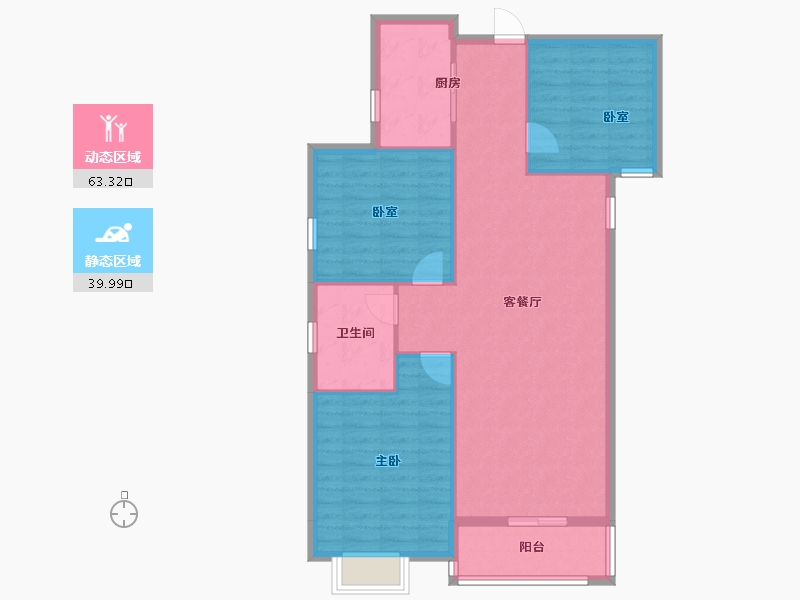 湖北省-孝感市-澴河盛都-94.63-户型库-动静分区