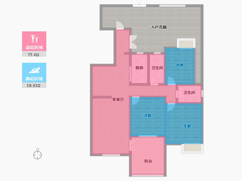 河北省-承德市-瓏璟苑-138.49-户型库-动静分区