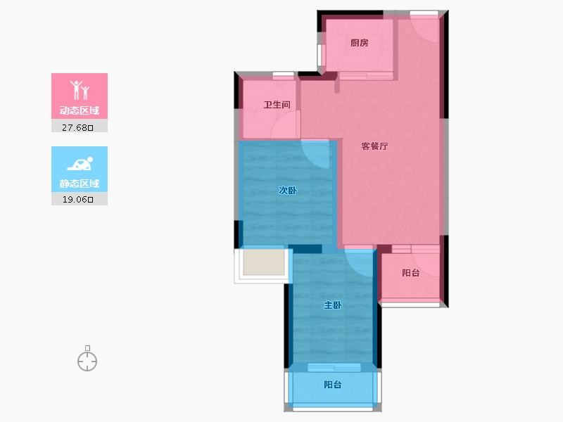 广西壮族自治区-防城港市-恒泰雍锦湾-40.61-户型库-动静分区