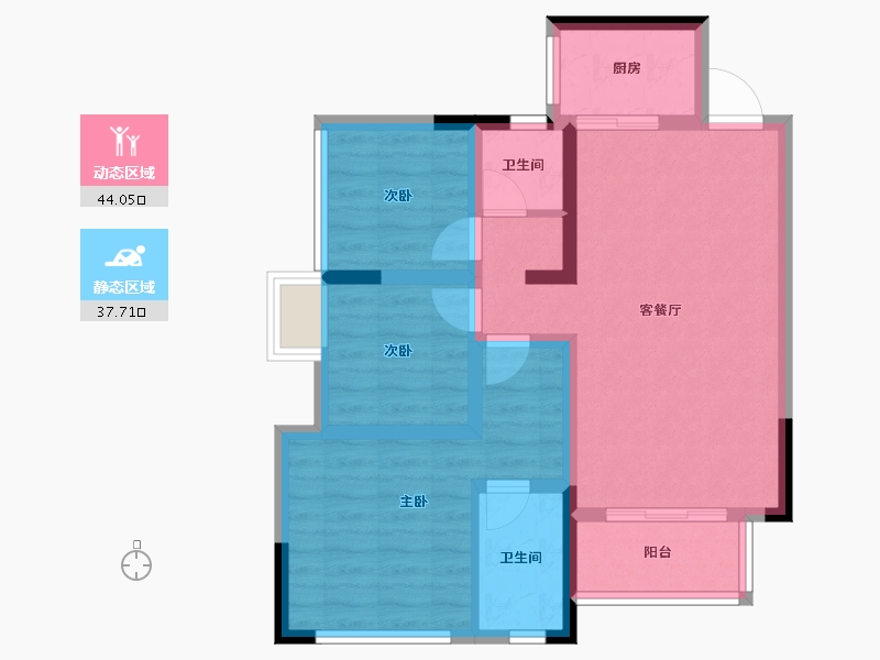 四川省-雅安市-康达山水城-71.93-户型库-动静分区