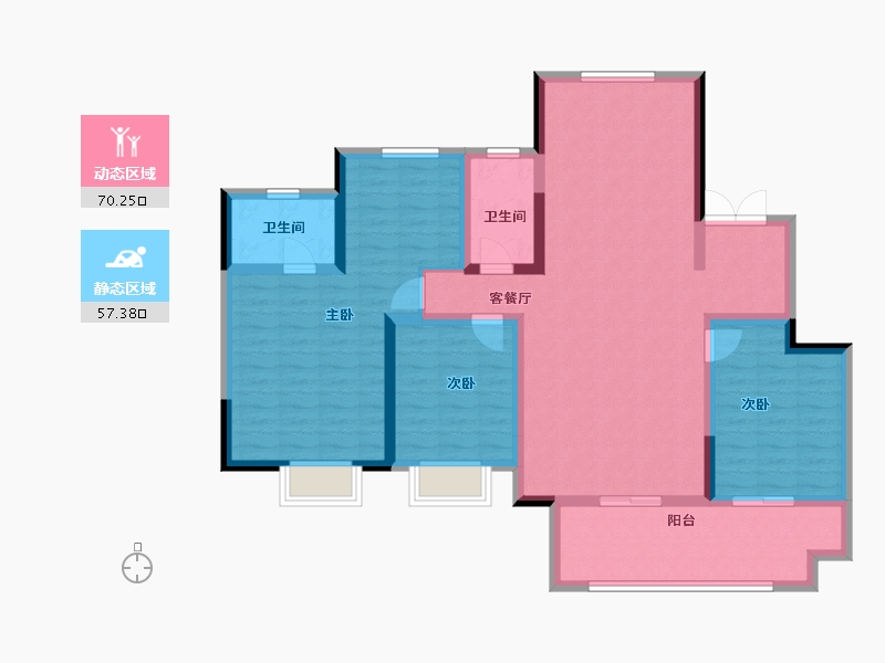 江苏省-苏州市-张家港公馆1790-114.40-户型库-动静分区