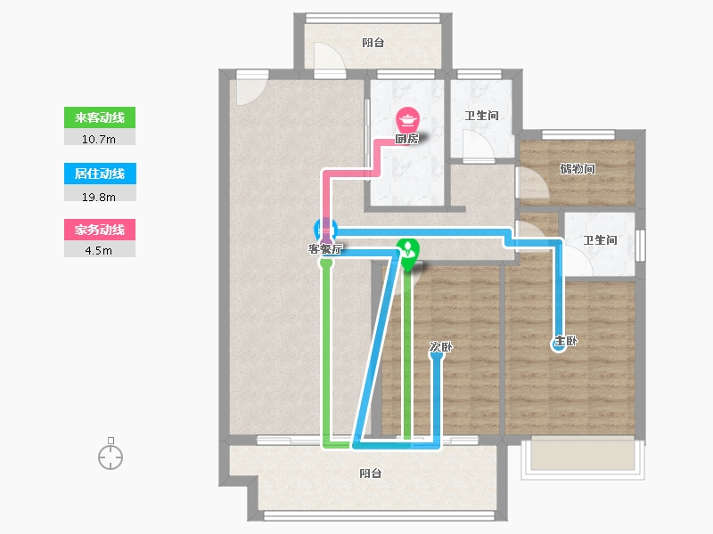 河南省-安阳市-安阳建业君邻大院-95.44-户型库-动静线