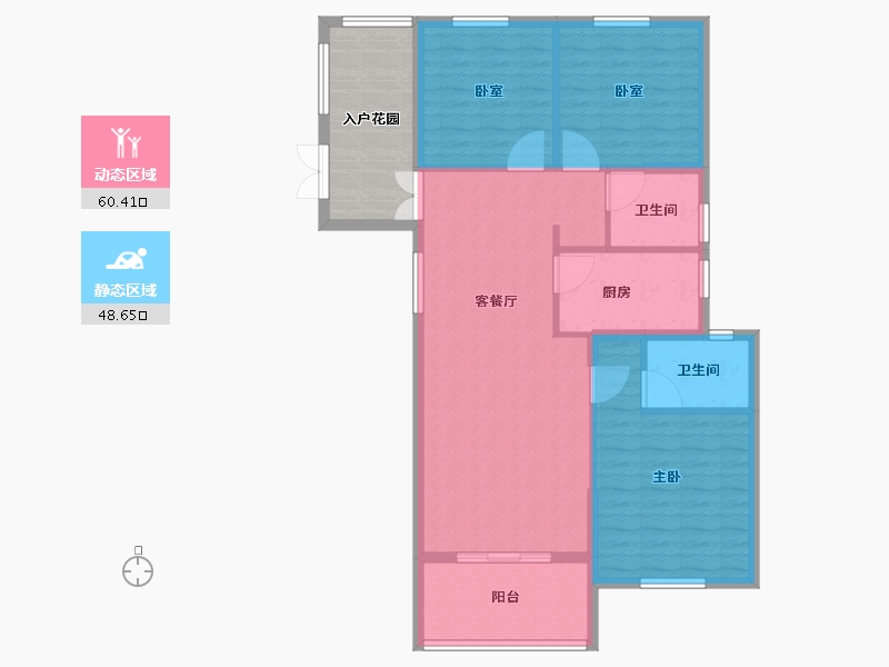 安徽省-安庆市-众阳一品-109.48-户型库-动静分区