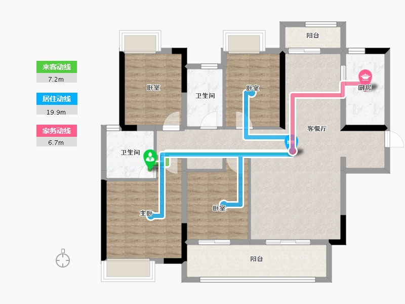 江西省-上饶市-富力西溪悦居-110.40-户型库-动静线