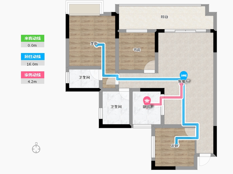 贵州省-铜仁市-天都·锦绣天地-84.67-户型库-动静线