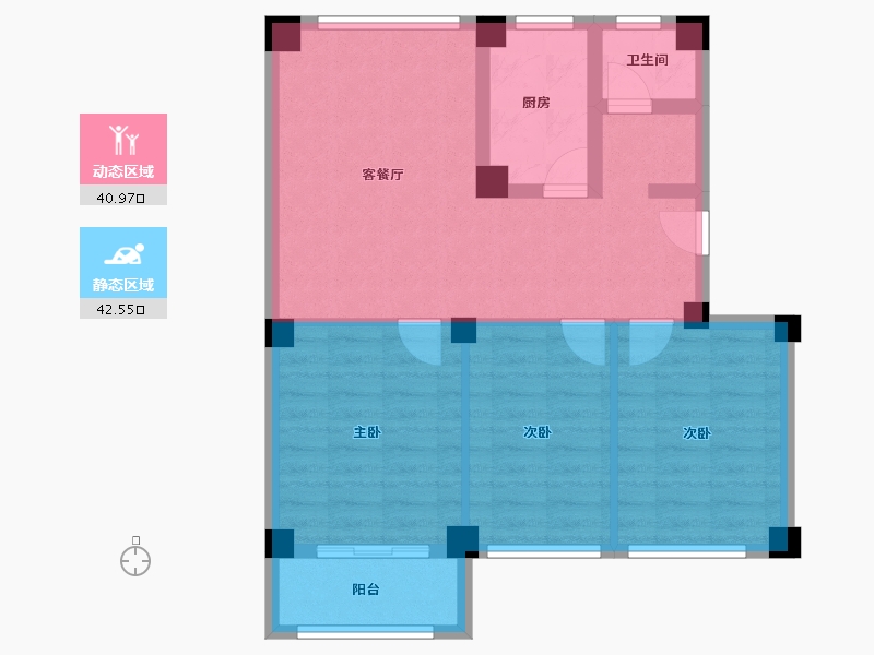 山东省-烟台市-晓龙子文学府-74.00-户型库-动静分区