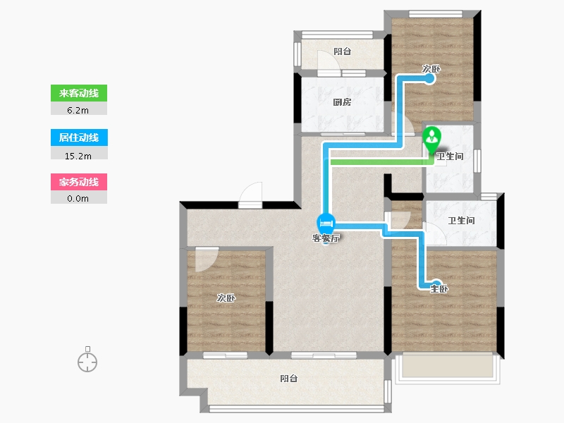 安徽省-宿州市-碧桂园·玖珑府-92.00-户型库-动静线