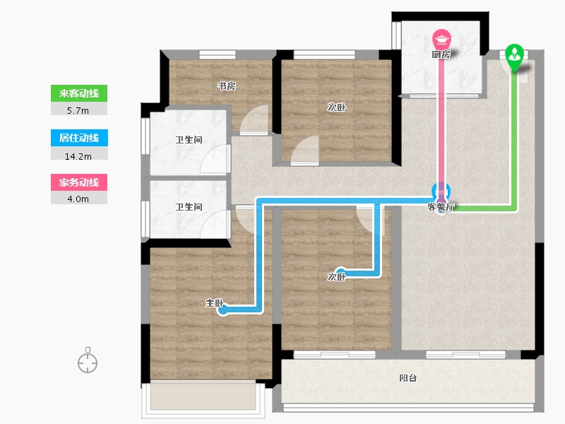 浙江省-温州市-荣安劝学里-93.77-户型库-动静线